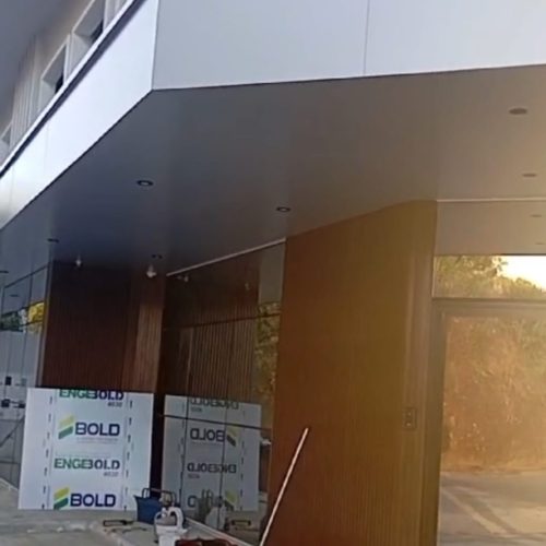 FACHADA EM ACM -NOVA TRENTO SC "CONCLUIDA""