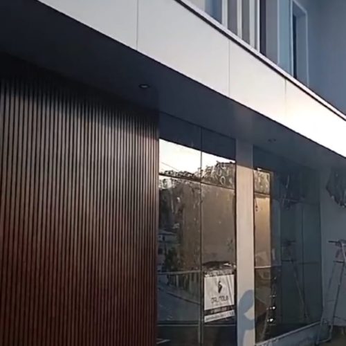 FACHADA EM ACM -NOVA TRENTO SC "CONCLUIDA""